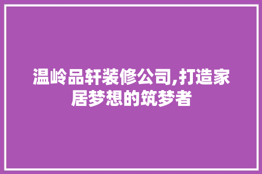 温岭品轩装修公司,打造家居梦想的筑梦者 卧室装修