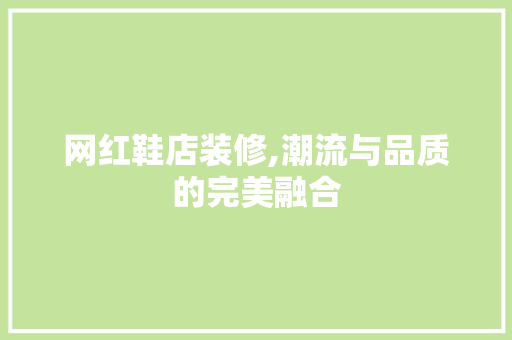 网红鞋店装修,潮流与品质的完美融合 现代风格装饰