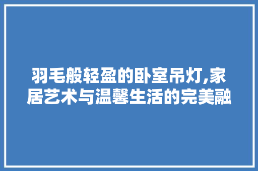 羽毛般轻盈的卧室吊灯,家居艺术与温馨生活的完美融合 地板材料
