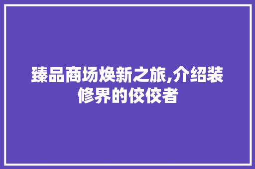 臻品商场焕新之旅,介绍装修界的佼佼者 卧室装修