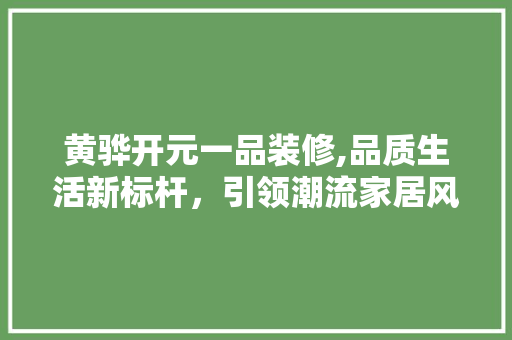 黄骅开元一品装修,品质生活新标杆，引领潮流家居风尚 木雕艺术