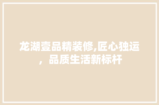 龙湖壹品精装修,匠心独运，品质生活新标杆 客厅装修