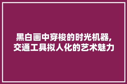 黑白画中穿梭的时光机器,交通工具拟人化的艺术魅力