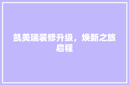 凯美瑞装修升级，焕新之旅启程 软装设计