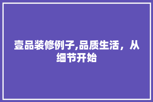 壹品装修例子,品质生活，从细节开始 木雕艺术