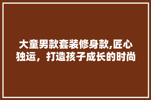 大童男款套装修身款,匠心独运，打造孩子成长的时尚守护者 地板材料