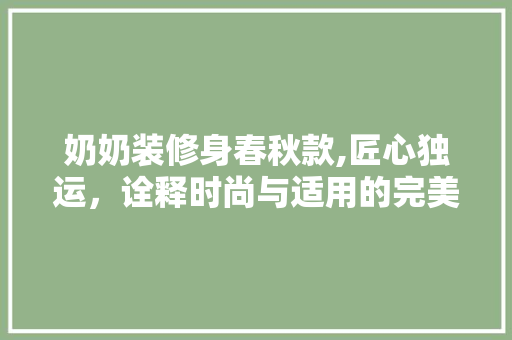 奶奶装修身春秋款,匠心独运，诠释时尚与适用的完美融合 客厅装修