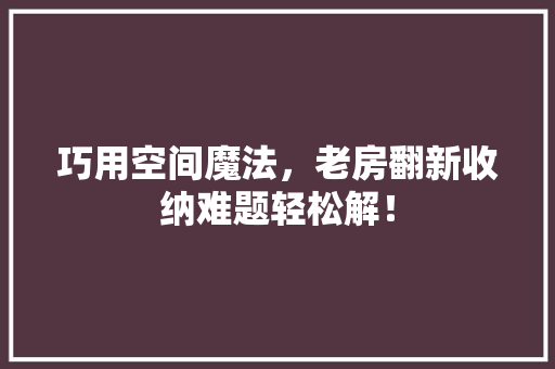 巧用空间魔法，老房翻新收纳难题轻松解！ 中式风格装饰