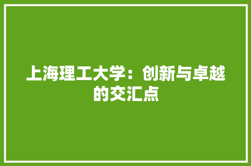 上海理工大学：创新与卓越的交汇点 软装设计