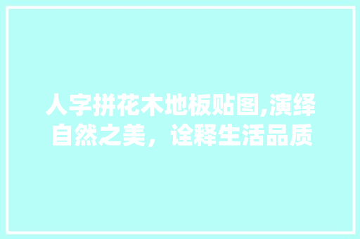 人字拼花木地板贴图,演绎自然之美，诠释生活品质