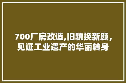 700厂房改造,旧貌换新颜，见证工业遗产的华丽转身 中式风格装饰