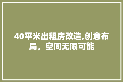 40平米出租房改造,创意布局，空间无限可能 木雕艺术