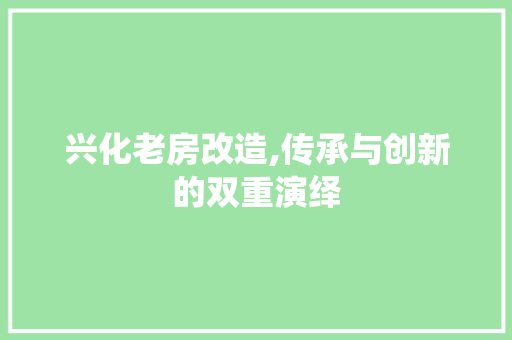 兴化老房改造,传承与创新的双重演绎 客厅装修