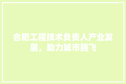 合肥工程技术负责人产业发展，助力城市腾飞 卧室装修
