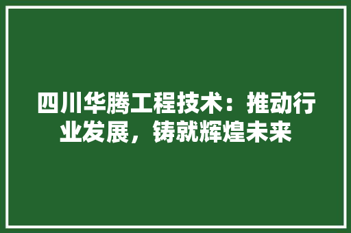 四川华腾工程技术：推动行业发展，铸就辉煌未来 卧室装修