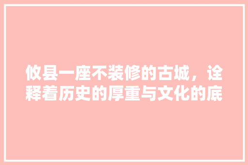 攸县一座不装修的古城，诠释着历史的厚重与文化的底蕴 中式风格装饰