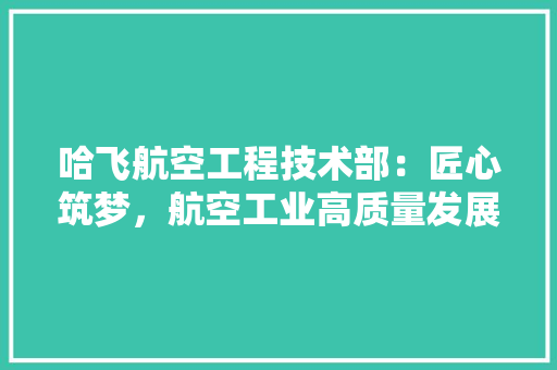 哈飞航空工程技术部：匠心筑梦，航空工业高质量发展 卧室装修