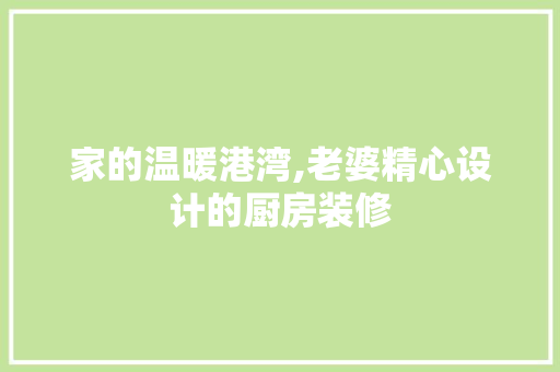 家的温暖港湾,老婆精心设计的厨房装修 地板材料