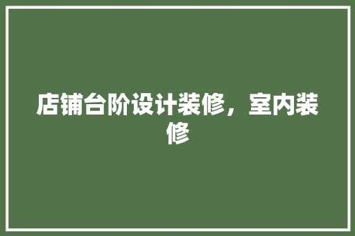 店铺台阶设计装修，室内装修 地板材料