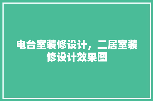 电台室装修设计，二居室装修设计效果图