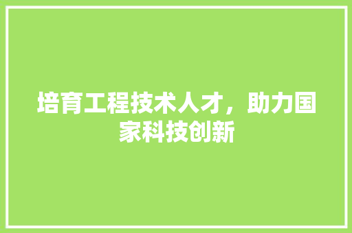 培育工程技术人才，助力国家科技创新 现代风格装饰