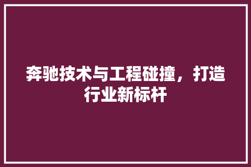 奔驰技术与工程碰撞，打造行业新标杆 现代风格装饰