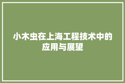 小木虫在上海工程技术中的应用与展望 现代风格装饰