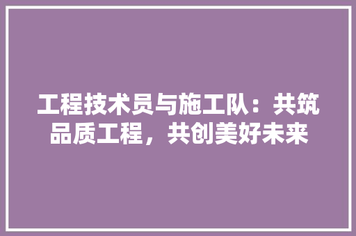 工程技术员与施工队：共筑品质工程，共创美好未来 现代风格装饰
