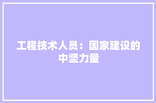工程技术人员：国家建设的中坚力量 现代风格装饰