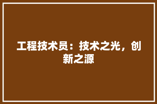 工程技术员：技术之光，创新之源 现代风格装饰