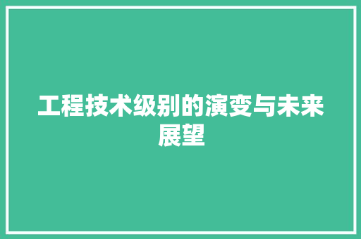 工程技术级别的演变与未来展望 现代风格装饰