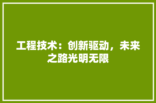 工程技术：创新驱动，未来之路光明无限 中式风格装饰