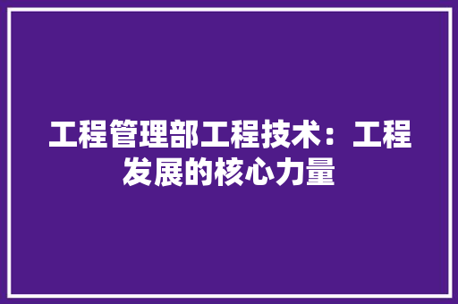 工程管理部工程技术：工程发展的核心力量 中式风格装饰