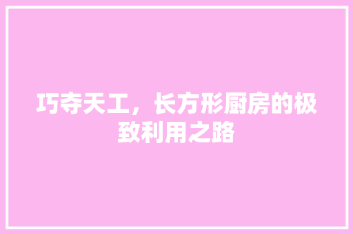 巧夺天工，长方形厨房的极致利用之路 中式风格装饰