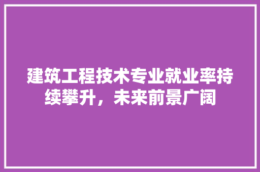 建筑工程技术专业就业率持续攀升，未来前景广阔 中式风格装饰