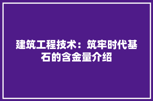 建筑工程技术：筑牢时代基石的含金量介绍 中式风格装饰