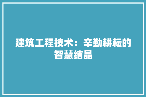建筑工程技术：辛勤耕耘的智慧结晶 中式风格装饰