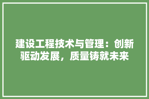 建设工程技术与管理：创新驱动发展，质量铸就未来 中式风格装饰