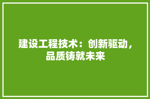 建设工程技术：创新驱动，品质铸就未来 中式风格装饰