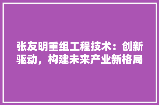 张友明重组工程技术：创新驱动，构建未来产业新格局 中式风格装饰