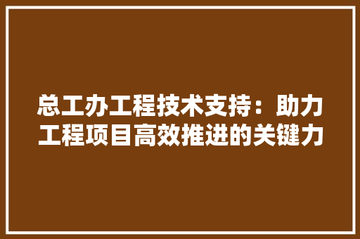 总工办工程技术支持：助力工程项目高效推进的关键力量 中式风格装饰