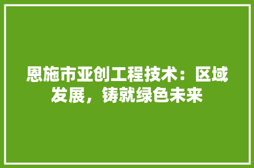 恩施市亚创工程技术：区域发展，铸就绿色未来 中式风格装饰