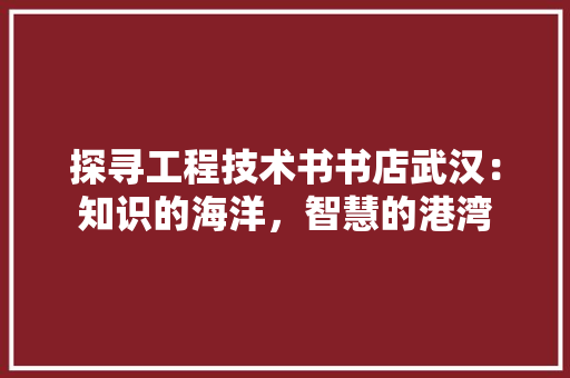 探寻工程技术书书店武汉：知识的海洋，智慧的港湾 室内设计