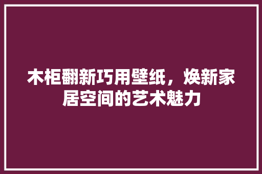 木柜翻新巧用壁纸，焕新家居空间的艺术魅力