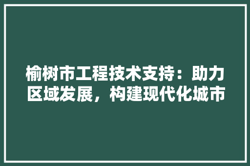 榆树市工程技术支持：助力区域发展，构建现代化城市 室内设计