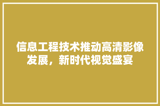 信息工程技术推动高清影像发展，新时代视觉盛宴 家居装修