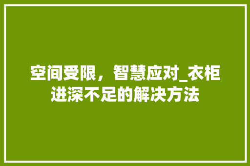 空间受限，智慧应对_衣柜进深不足的解决方法