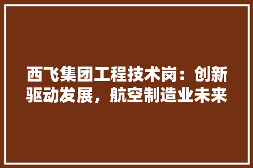 西飞集团工程技术岗：创新驱动发展，航空制造业未来