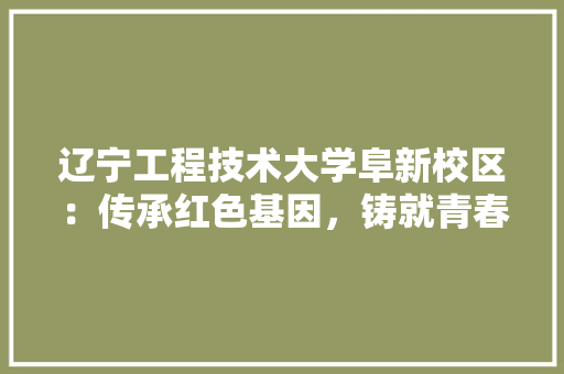 辽宁工程技术大学阜新校区：传承红色基因，铸就青春梦想