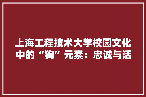 上海工程技术大学校园文化中的“狗”元素：忠诚与活力的象征 地板材料